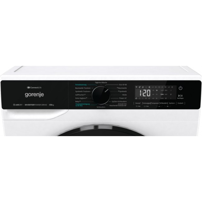 Gorenje WD2PA854ADW/AT washer dryer Freestanding Front-load White D Gorenje WD2PA854ADW/AT washer dryer Freestanding Front-load White D