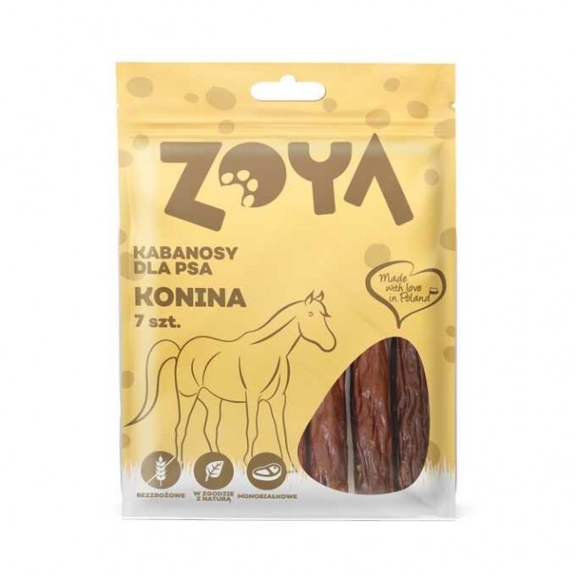 ZOYA Horse meat sausages - dog treat - 7 pcs ZOYA Horse meat sausages - dog treat - 7 pcs