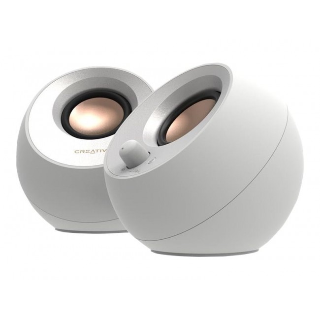 Creative Labs Pebble V3 White Wired & Wireless 10 W