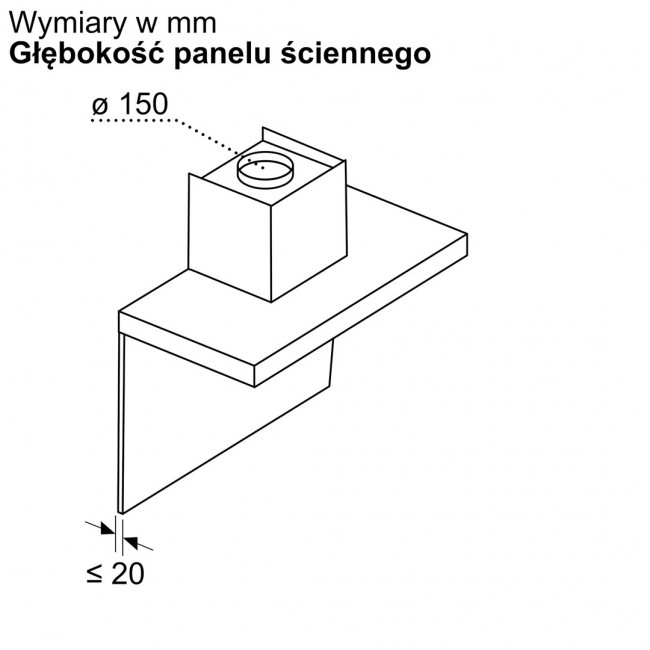 Cooker hood BOSCH DWB63BC60