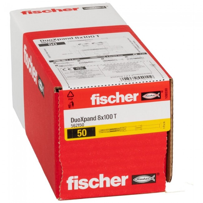 Fischer 562150 screw anchor / wall plug 50 pc(s) Expansion anchor 100 mm