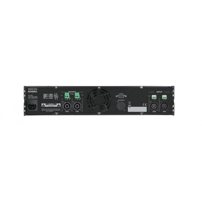 AUDAC SMA350 audio amplifier 2.0 channels Black