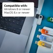 Intenso 5 x USB flash drive Office Line, 64 GB, USB-A, 3.2 Gen 1x1, assorted colors