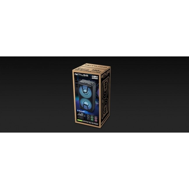 Muse M-1820 DJ portable stereo system 150 W Black MP3 playback Muse M-1820 DJ portable stereo system 150 W Black MP3 playback