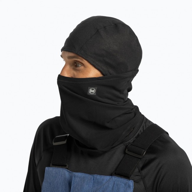 BUFF Tech Fleece Hinged Balaclava Solid, Black