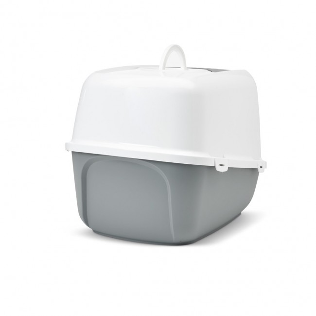 SAVIC Nestor Jumbo White-Grey covered cat litter box 66.5x48.5x46.5 cm 1 pc. SAVIC Nestor Jumbo White-Grey covered cat litter box 66.5x48.5x46.5 cm 1 pc.
