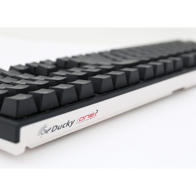 Ducky One 2 White LED keyboard Universal USB German Black, White Ducky One 2 White LED keyboard Universal USB German Black, White