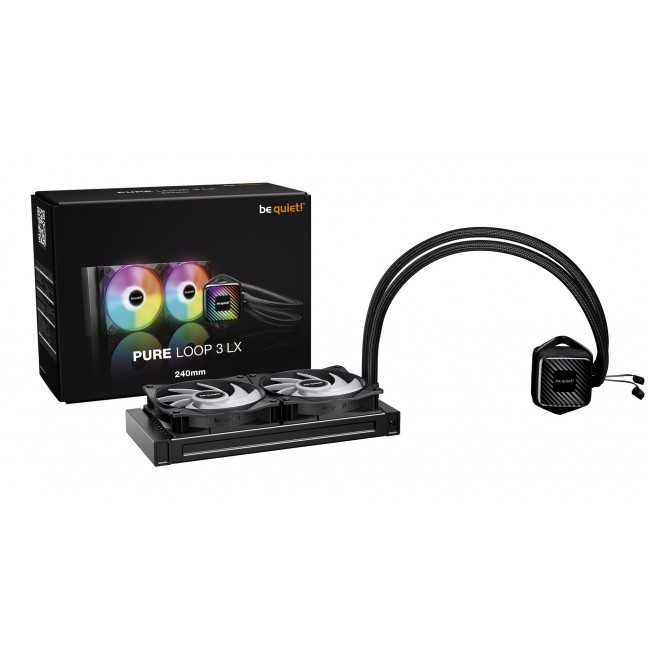 be quiet! PURE LOOP 3 LX Processor All-in-one liquid cooler 12 cm Black 1 pc(s) be quiet! PURE LOOP 3 LX Processor All-in-one liquid cooler 12 cm Black 1 pc(s)