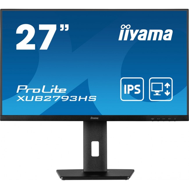 iiyama ProLite 27 Full HD IPS monitor with edge-to-edge design, perfect for multi-monitor setups with height adjustable stand iiyama ProLite 27 Full HD IPS monitor with edge-to-edge design, perfect for multi-monitor setups with height adjustable stand
