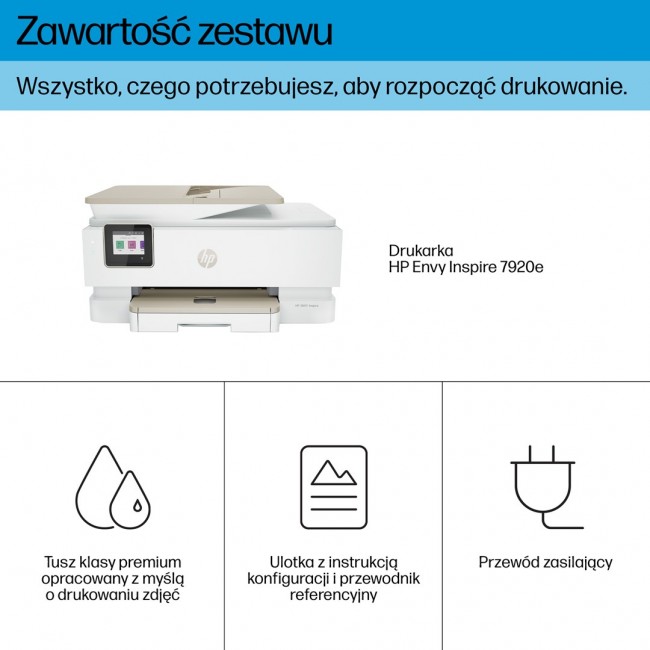 HP ENVY Inspire 7920e Wireless All-in-One Color Printer, Instant Ink Copier, Scanner