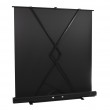 Maclean portable projection screen, compact, floor, 66