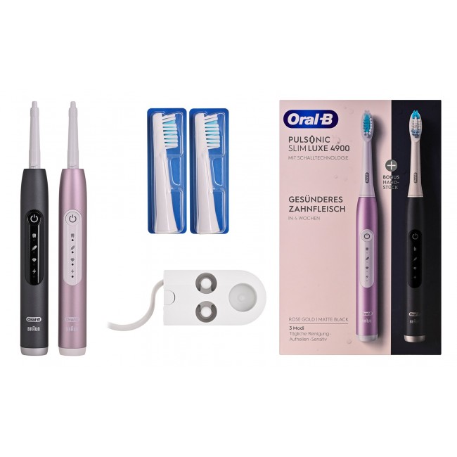 BRAUN Pulsonic Slim Luxe Brush 4900 silv/rose gold BRAUN Pulsonic Slim Luxe Brush 4900 silv/rose gold