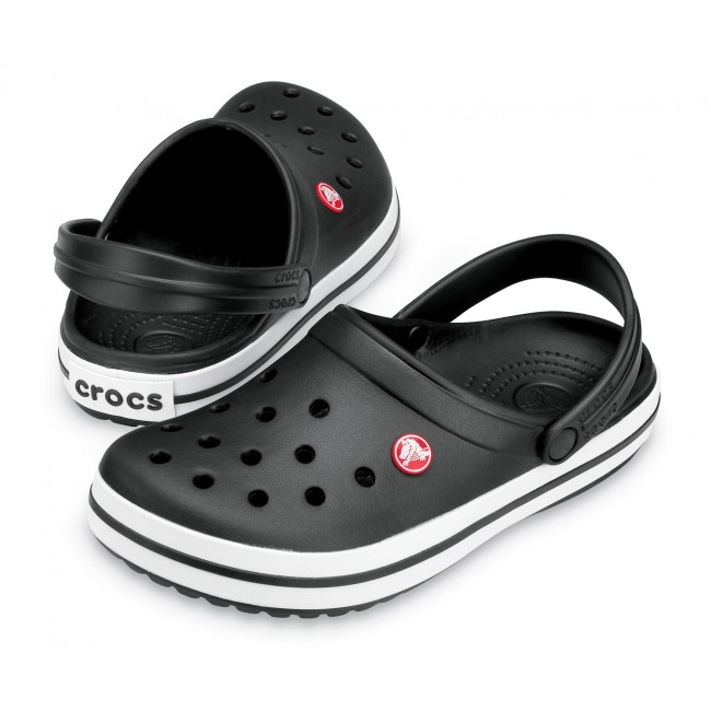 Crocs Crocband Clogs Unisex Black, White
