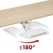 Maclean under-desk keyboard holder, adjustable, max. 5kg, white, MC-156 W Maclean under-desk keyboard holder, adjustable, max. 5kg, white, MC-156 W