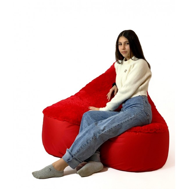 Sako bag pouffe Heart red XXL 140 x 100 cm