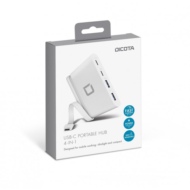 DICOTA D31731 laptop dock/port replicator White