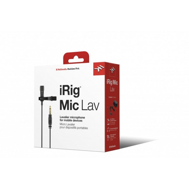 IK Multimedia iRig Mic Lav Black Clip-on microphone IK Multimedia iRig Mic Lav Black Clip-on microphone