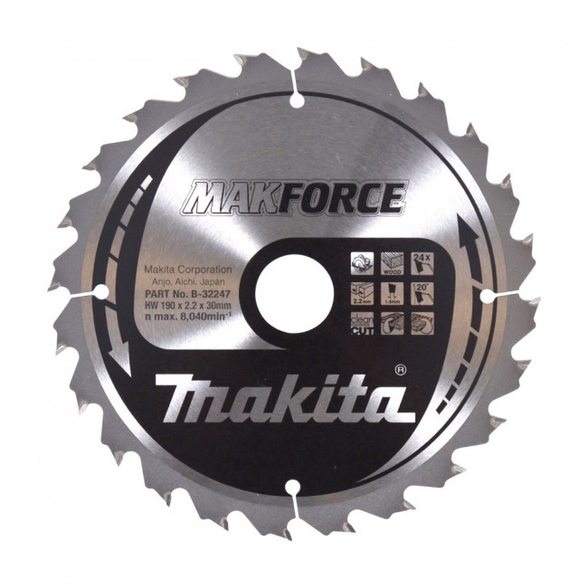 Makita B-32247 circular saw blade 19 cm 1 pc(s) Makita B-32247 circular saw blade 19 cm 1 pc(s)