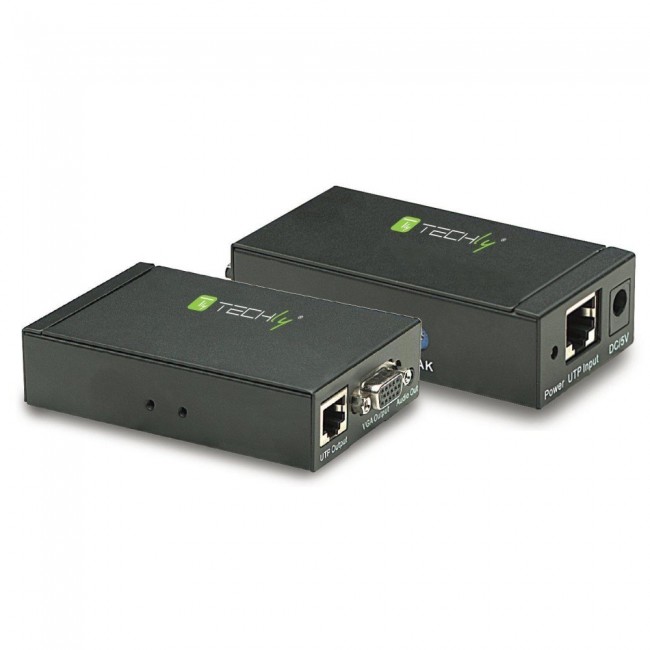Techly Amplifier Extender VGA and Audio over Network Cable IDATA EX-DL344
