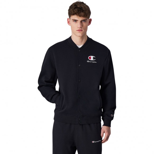 Men's Champion Bomber Sweatshirt black 220269 KK001 L Men's Champion Bomber Sweatshirt black 220269 KK001 L