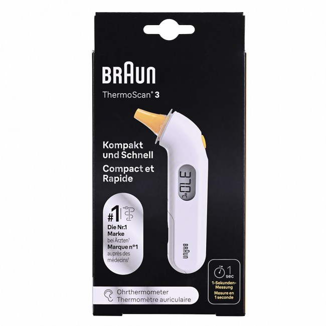 Braun ThermoScan 3 Contact White Ear