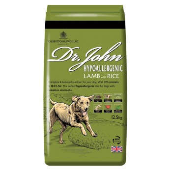 DR JOHN Hypoallergenic lamb with rice - dry dog food - 12,5kg