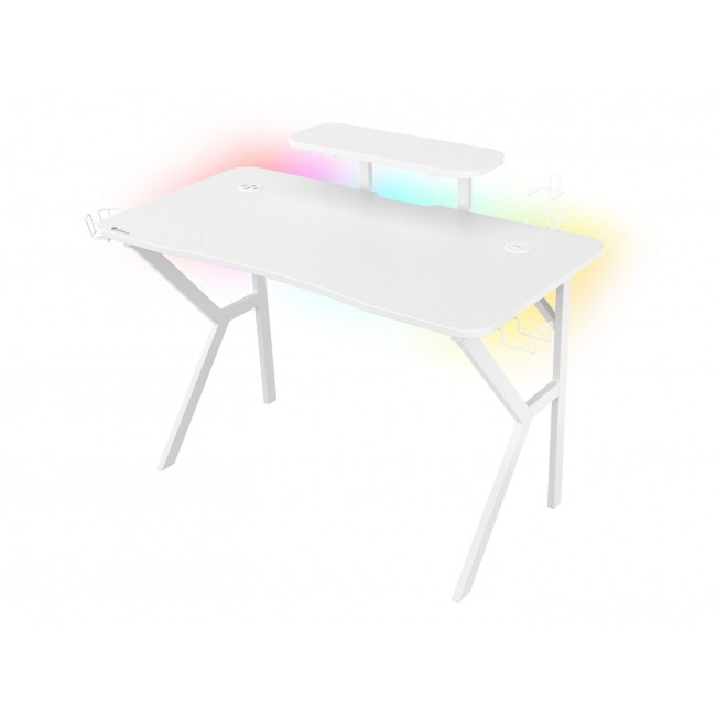 Genesis Gaming Tisch HOLM 320 RGB wei (120cm x 75cm)