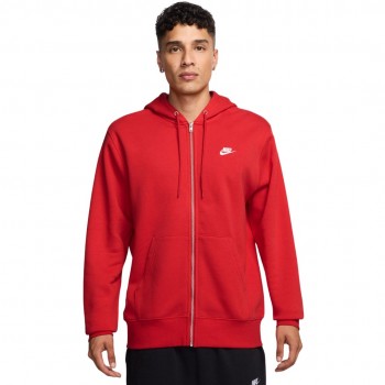 Bluza męska Nike Club BB FZ Hoodie czerwona FN3861 657 L
