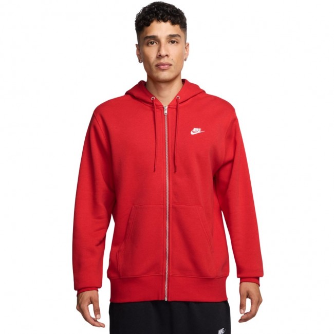 Bluza męska Nike Club BB FZ Hoodie czerwona FN3861 657 L Bluza męska Nike Club BB FZ Hoodie czerwona FN3861 657 L