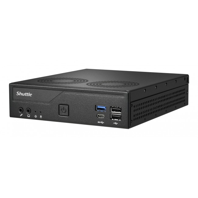 Shuttle XP slim DH610V2 PC/workstation barebone 1.35L sized PC Black Intel H610 LGA 1700
