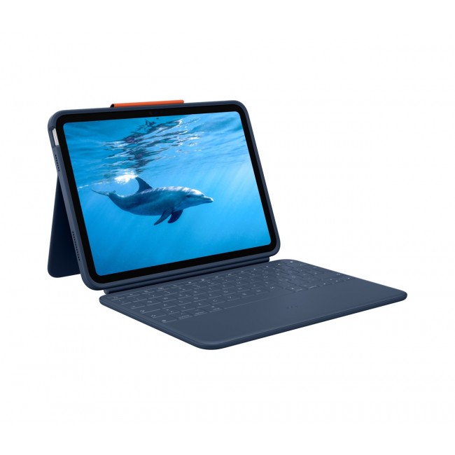 Logitech Rugged Combo 4 QWERTZ German Smart Connector Blue