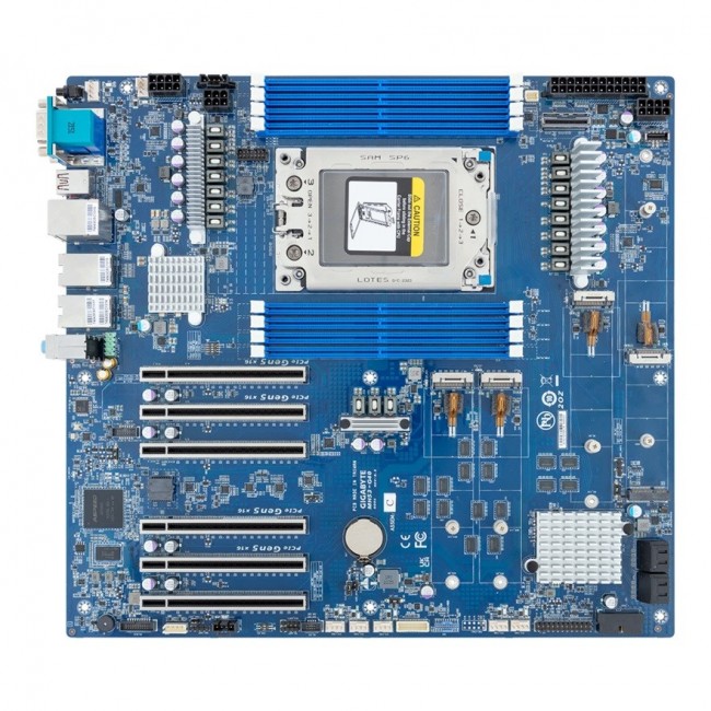 Motherboard - Gigabyte MH53-G40 1x sTR5 AMD Ryzen Threadripper PRO 7000 WRX90 Motherboard - Gigabyte MH53-G40 1x sTR5 AMD Ryzen Threadripper PRO 7000 WRX90