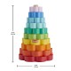 Fisher-Price Wooden Ring Stacker Toddler Fine Motor Toy, 10 Wood Pieces Fisher-Price Wooden Ring Stacker Toddler Fine Motor Toy, 10 Wood Pieces