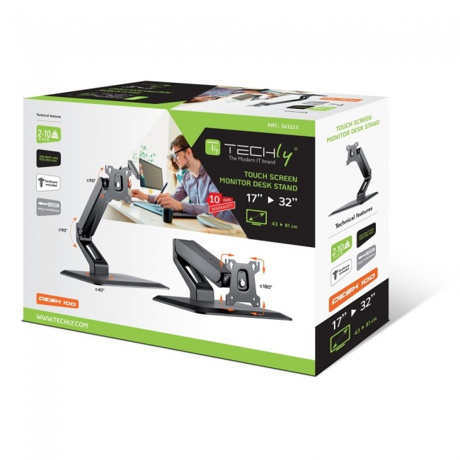 Techly ICA-LCD 35TS monitor mount / stand 81.3 cm (32 Techly ICA-LCD 35TS monitor mount / stand 81.3 cm (32