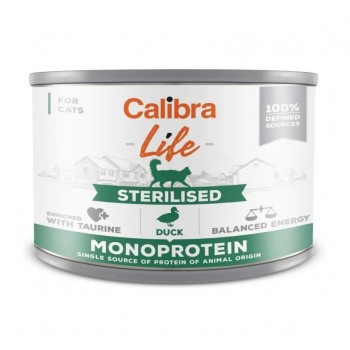 CALIBRA Cat Life Sterilised Duck - wet cat food - 200g