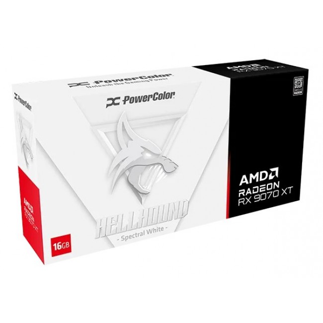 PowerColor Hellhound Radeon RX 9070 XT Spectral White AMD 16 GB GDDR6 PowerColor Hellhound Radeon RX 9070 XT Spectral White AMD 16 GB GDDR6