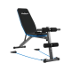 REBEL ACTIVE Inclined training bench with leg locks and elastic bands REBEL ACTIVE Inclined training bench with leg locks and elastic bands