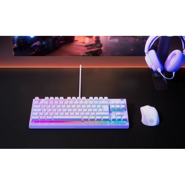 Steelseries Apex 3 TKL - US keyboard Gaming USB US English Lavender