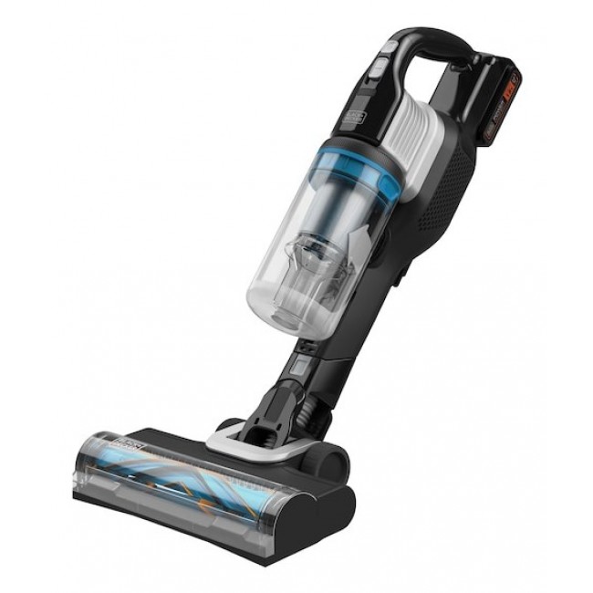 Black & Decker BHFEB520D1-QW stick vacuum/electric broom Battery Dry Cyclonic Bagless Black, Silver, Transparent 2 Ah