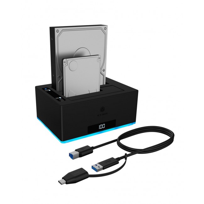 ICY BOX IB-127CL-U3 USB 3.2 Gen 1 (3.1 Gen 1) Type-B Black