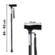 Folding walking stick ACTIONMED black