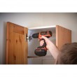 Black & Decker BDCDD12-QW drill Keyless Black, Orange