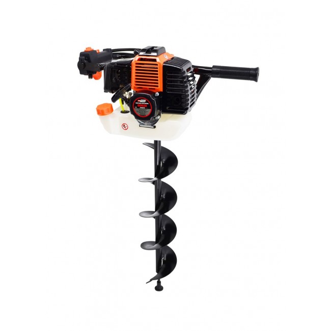 AWTOOLS AUGER / PETROL SOIL DRILL RIG 2.95HP 2-STROKE +3 DRILL BITS (100,150,200mm) GD520