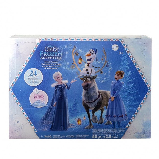 Disney Frozen Advent Calendar with 24 Days of Surprise Toys, Including Anna & Elsa Small Dolls
