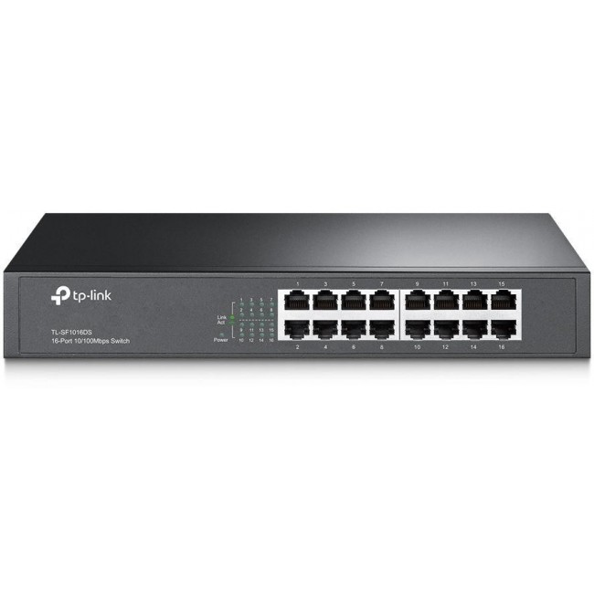 TP-Link TL-SF1016DS network switch Unmanaged Fast Ethernet (10/100) 1U Black TP-Link TL-SF1016DS network switch Unmanaged Fast Ethernet (10/100) 1U Black