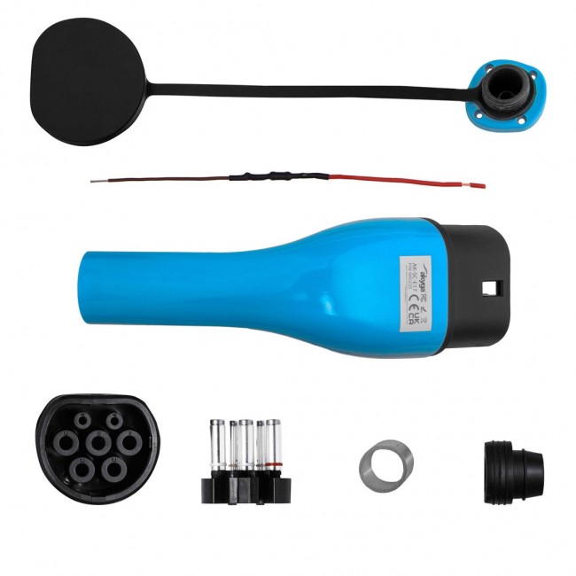 Akyga AK-SC-E17 electric vehicle charging cable Blue Type 2 No 3 0 m