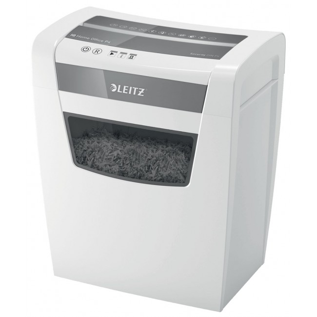 Leitz IQ Home Office P-4 paper shredder Particle-cut shredding 22 cm White Leitz IQ Home Office P-4 paper shredder Particle-cut shredding 22 cm White