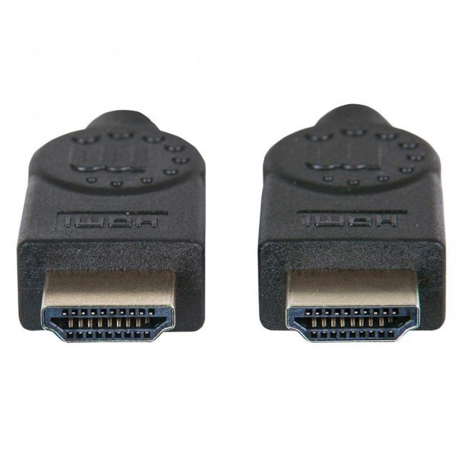 Manhattan HDMI 8K@60Hz Cable with Ethernet, 2m, Male to Male, Black, 4K@120Hz, Ultra HD 4k x 2k, Fully Shielded, Gold Plated Contacts, Lifetime Warranty, Ultra High Speed Manhattan HDMI 8K@60Hz Cable with Ethernet, 2m, Male to Male, Black, 4K@120Hz, Ultra HD 4k x 2k, Fully Shielded, Gold Plated Contacts, Lifetime Warranty, Ultra High Speed
