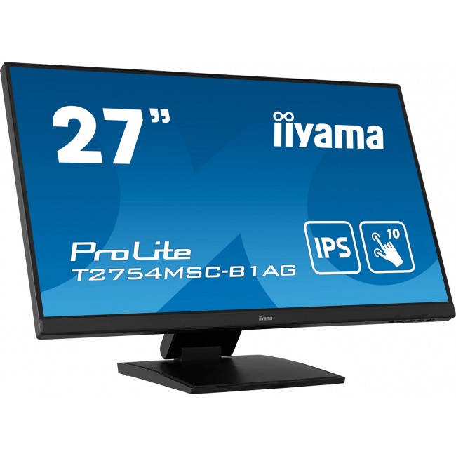 iiyama ProLite 27 PCAP 10pt touch screen featuring IPS panel technology and Anti Glare coating
