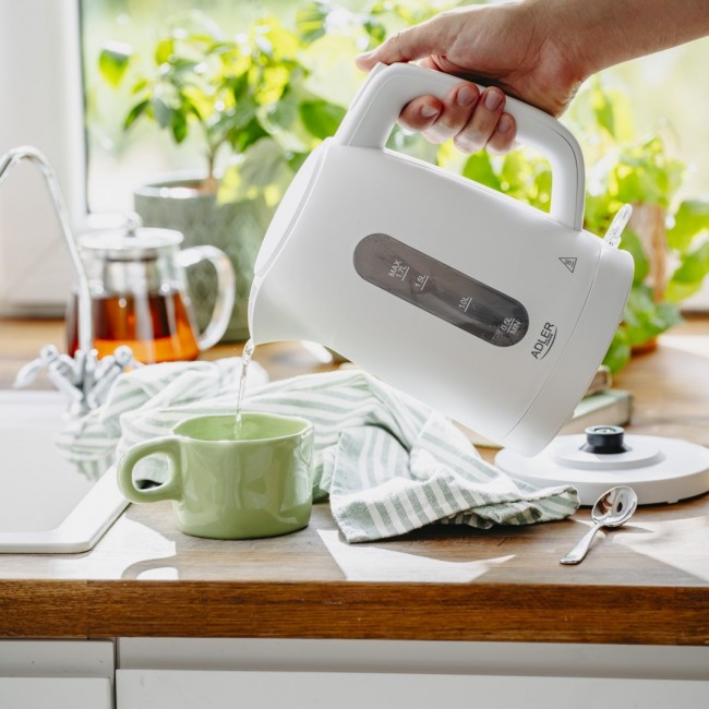 ADLER AD 1379W WHITE ELECTRIC KETTLE
